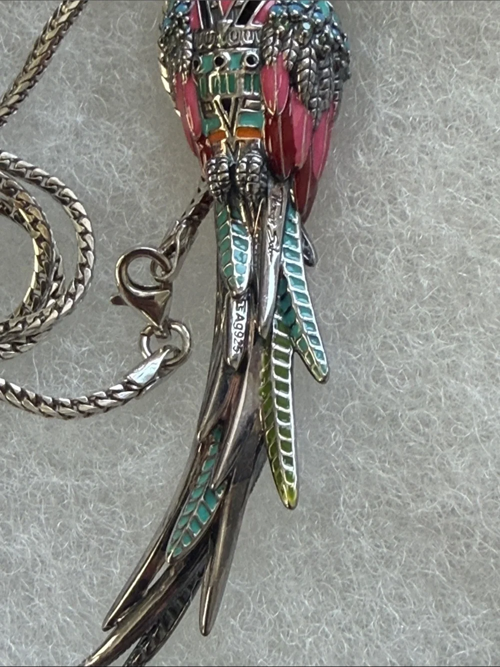 Thomas Sabo Colorful Parrot Pendant Necklace - Multicolor